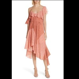 Joie asymmetrical silk dress